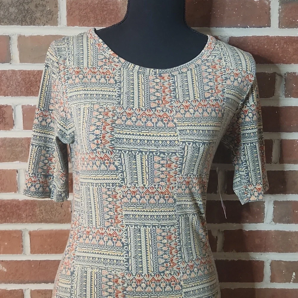 NWT LulaRoe fitted jersey dress, size XS - Picture 2 of 8